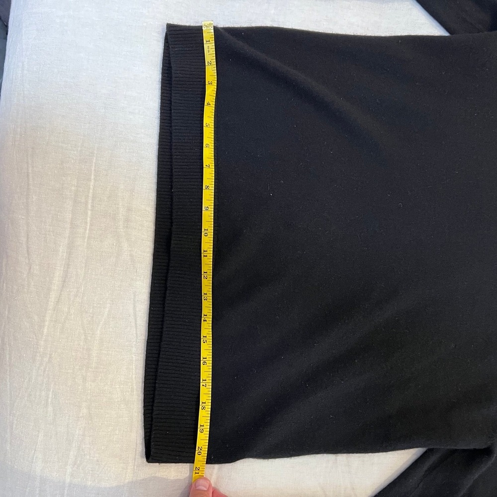 Everlane Cashmere Women Black V-Neck Knit Sweater Long Sleeve Size Small S - Picture 5 of 13